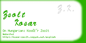 zsolt kosar business card
